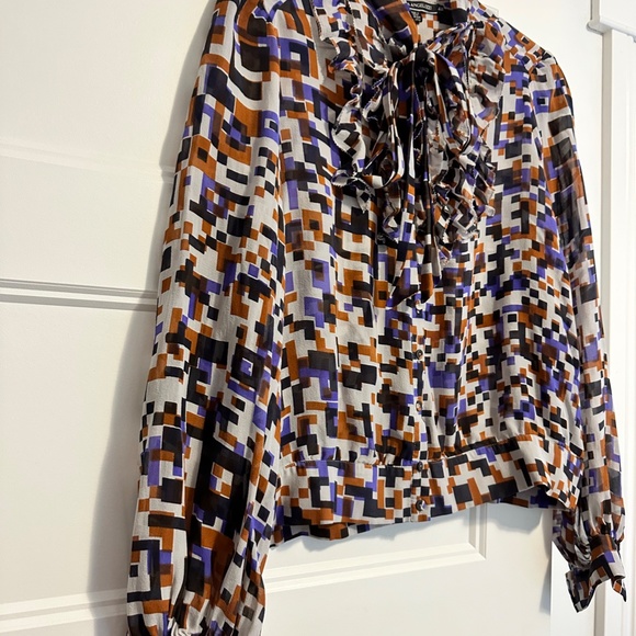 Sandra Angelozzi Multi Colour Women's Blouse - Picture 3 of 10